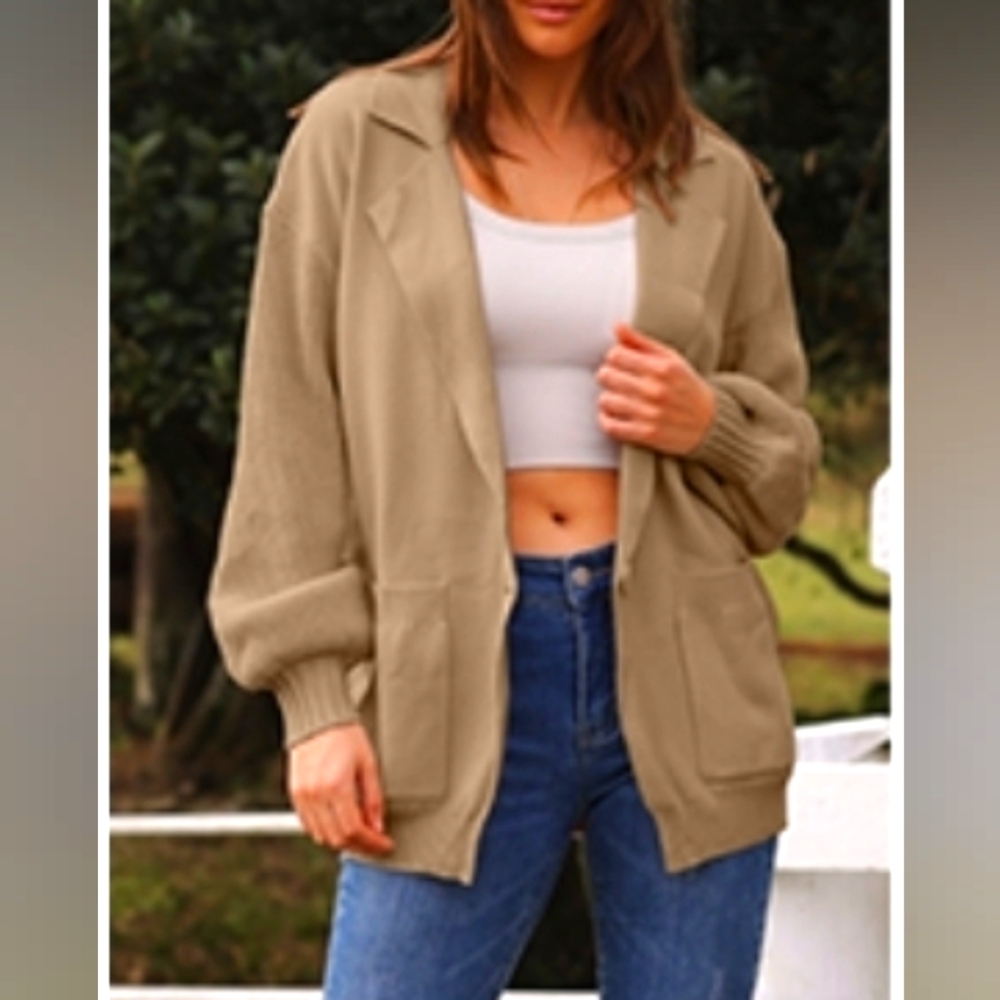 New DEEP SELF Cardigan Sweaters for Women Fall Winter Open Front Knit Sweater.